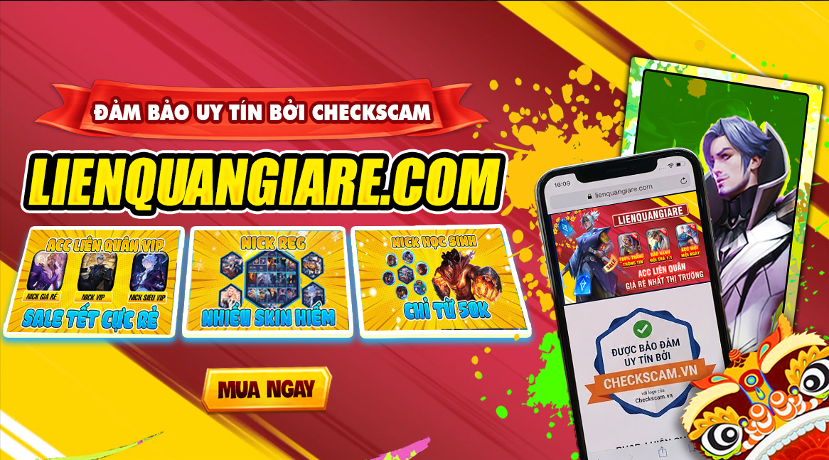 Lienquangiare.com - Shop acc Liên Quân trắng thông tin giá rẻ, Shop chuyên mua và bán acc game Liên Quân uy tín, tự động banner 1