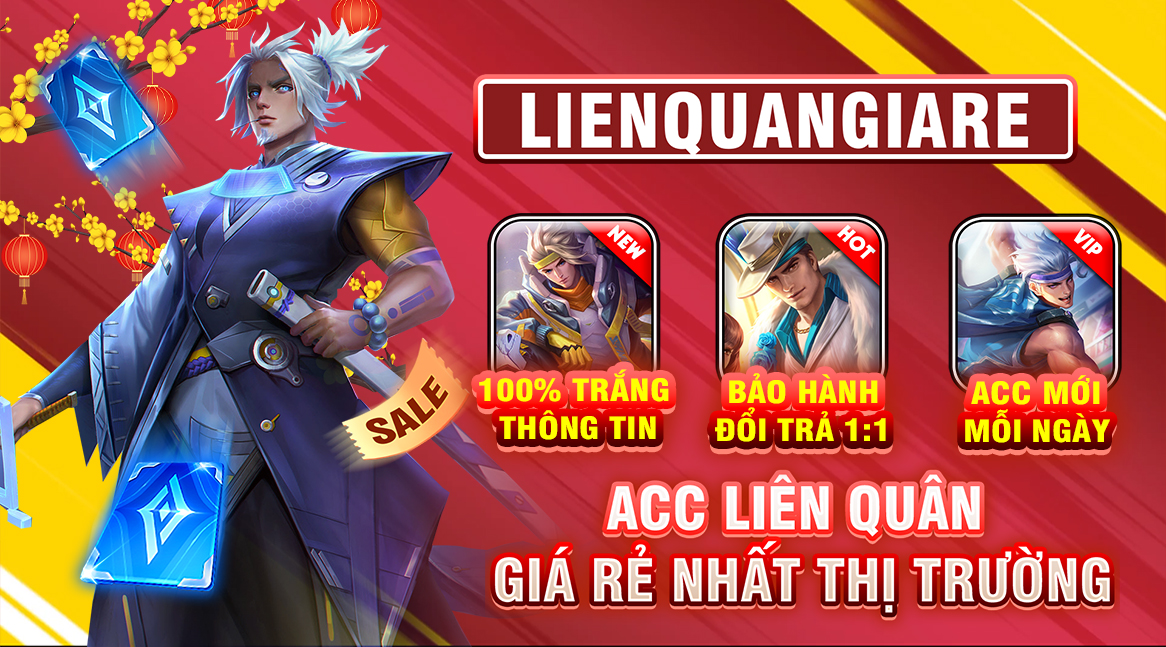 Lienquangiare.com - Shop acc Liên Quân trắng thông tin giá rẻ, Shop chuyên mua và bán acc game Liên Quân uy tín, tự động banner 2
