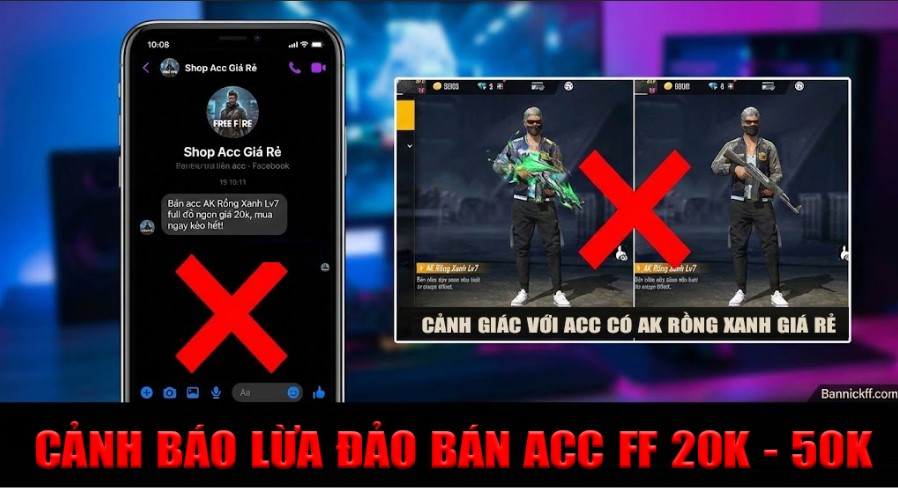 canh-giac-voi-nick-free-fire-ak-rong-xanh-lv7-gia-20k-50k