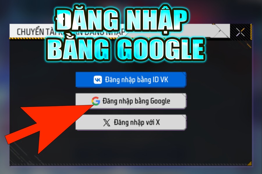 chọn &ldquo;đăng nhập bằng google&rdquo;