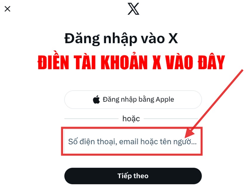 Bước 4 : Điền t&agrave;i khoản v&agrave; mật khẩu