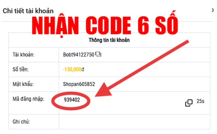 Bước 5 : V&agrave;o lịch sử đơn h&agrave;ng chọn &ldquo;lấy m&atilde;&rdquo;