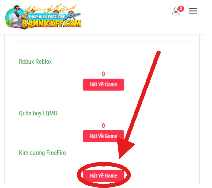 Truy cập chuy&ecirc;n mục "R&uacute;t Kim Cương" 