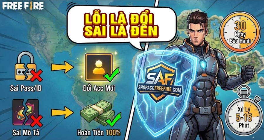chính sách mua bán bảo hành shopaccfreefire.com