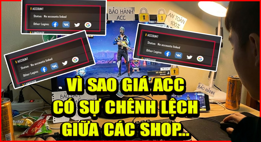 Tại Sao Giá Acc Free Fire Chênh Lệch Giữa Các Shop | ShopAccFreeFire