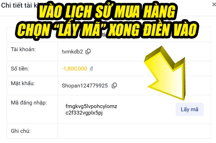Hướng dẫn lấy m&atilde; authenticator 